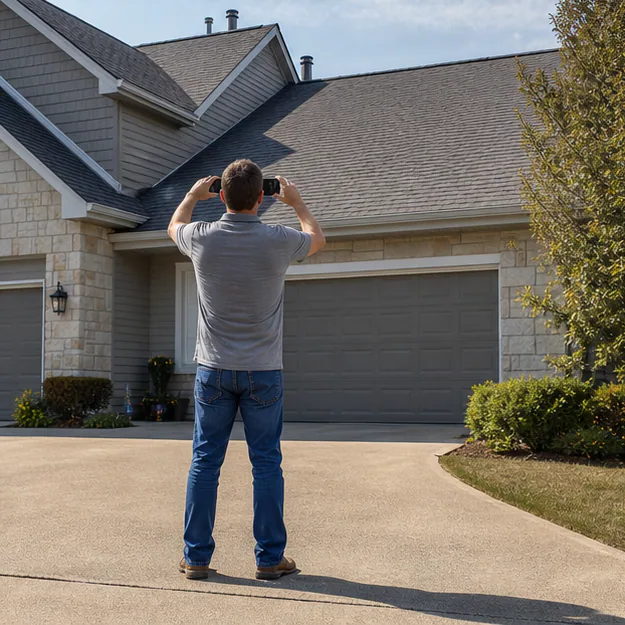 How to photograph a roof concern safely